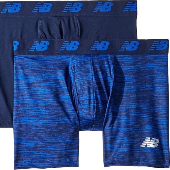 New Balance Men's Premium Performance 6" Boxer Brief, 2 PK - NB3001-2 (441N, M) - Picture 1 of 1